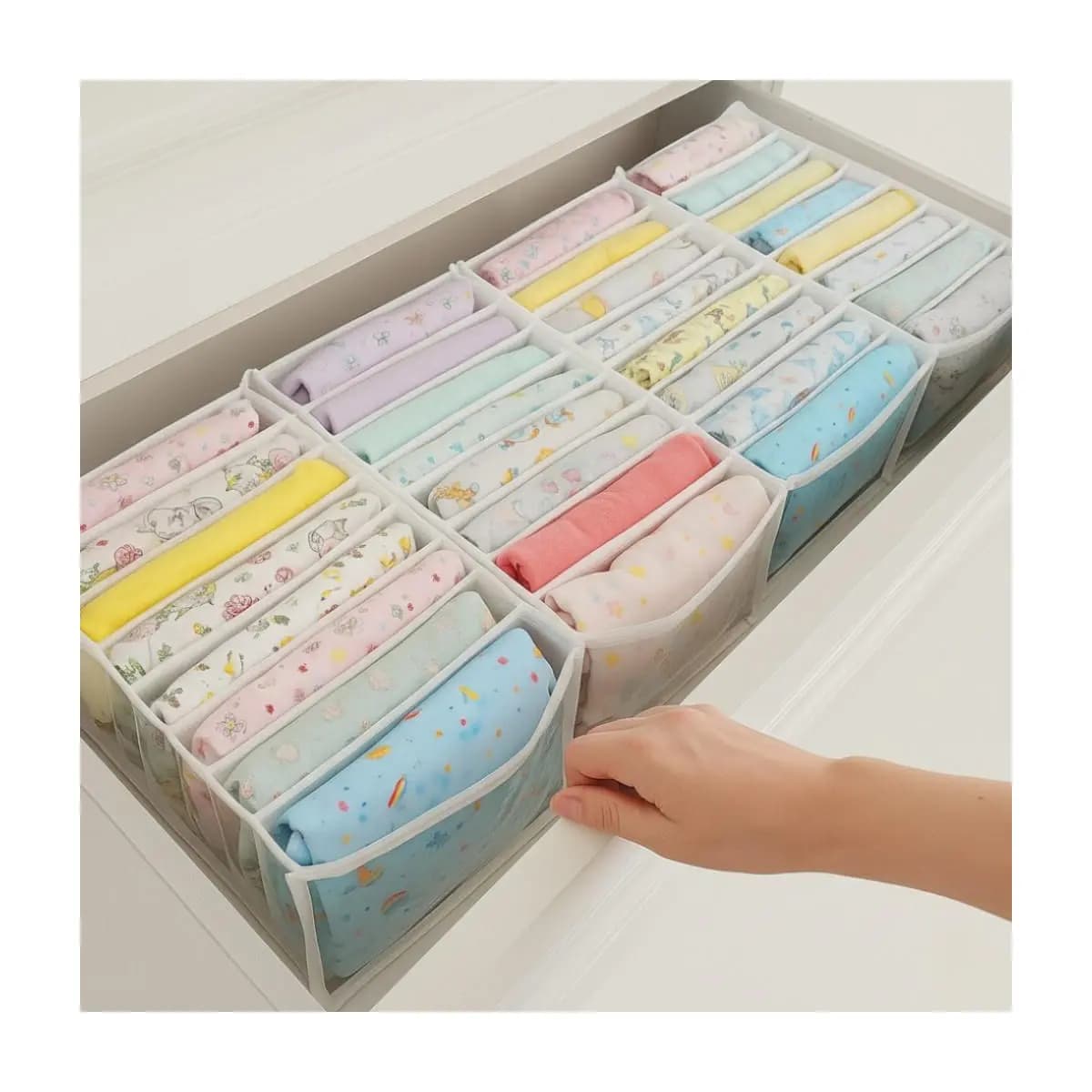 Kit Colmeia Organizadora de gavetas/Guarda Roupa P, M, G e GG - Maison Plus