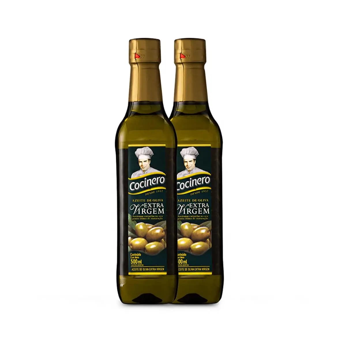 Kit 2 Unidades Azeite Extra Virgem 500ml Cocinero