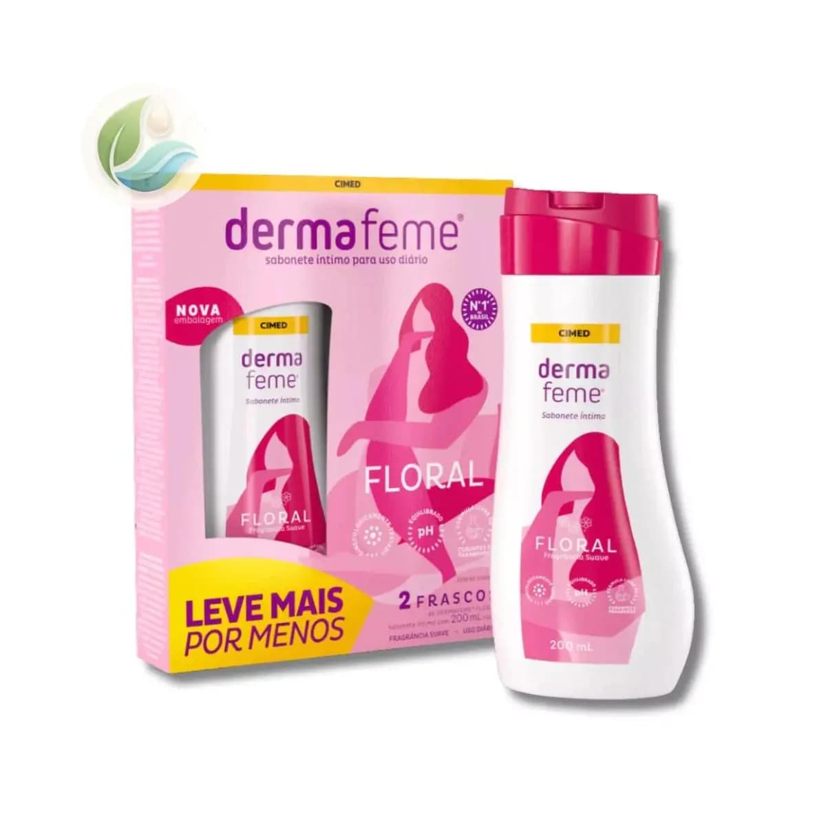 Sabonete Líquido Íntimo Dermafeme 2 unidades com 200ml
