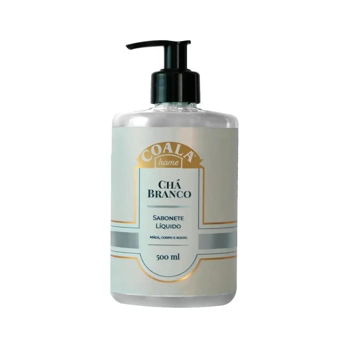 Coala Sabonete Liquido Maos e Corpo Limpa Hidrata Perfuma 500ml Cha Branco