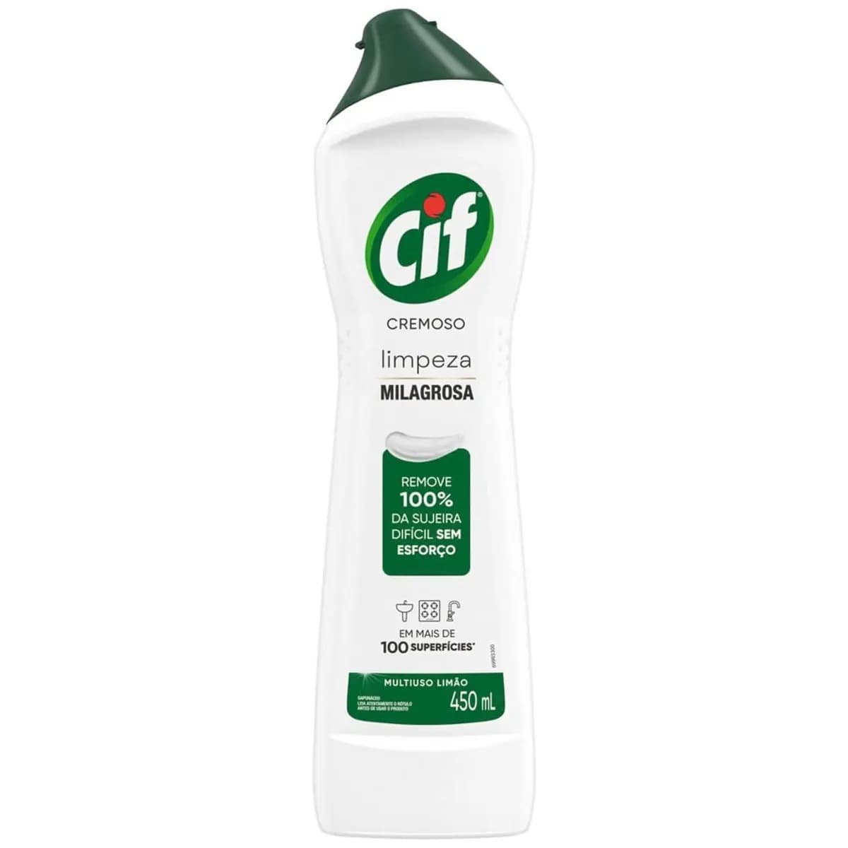 CIF Cremoso Limpreza Milagrosa Limão para casa 450ml