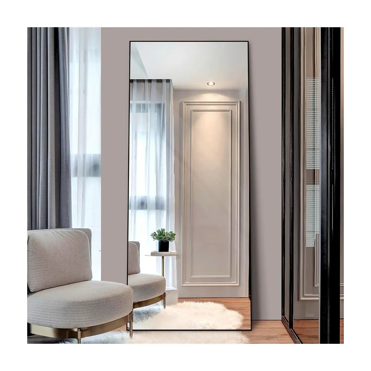 Espelho de Corpo Inteiro Decoração Loja Casa Provador Closet Sala Quarto Lavabo Banheiro 40cm x 80cm