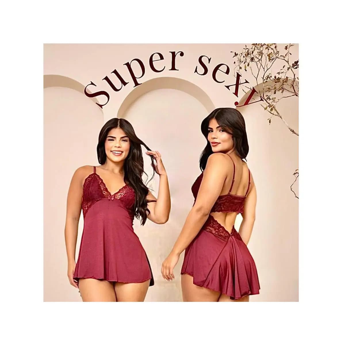 camisola sem bojo sexy costas aberta alça com regulagem sensual pijama feminino