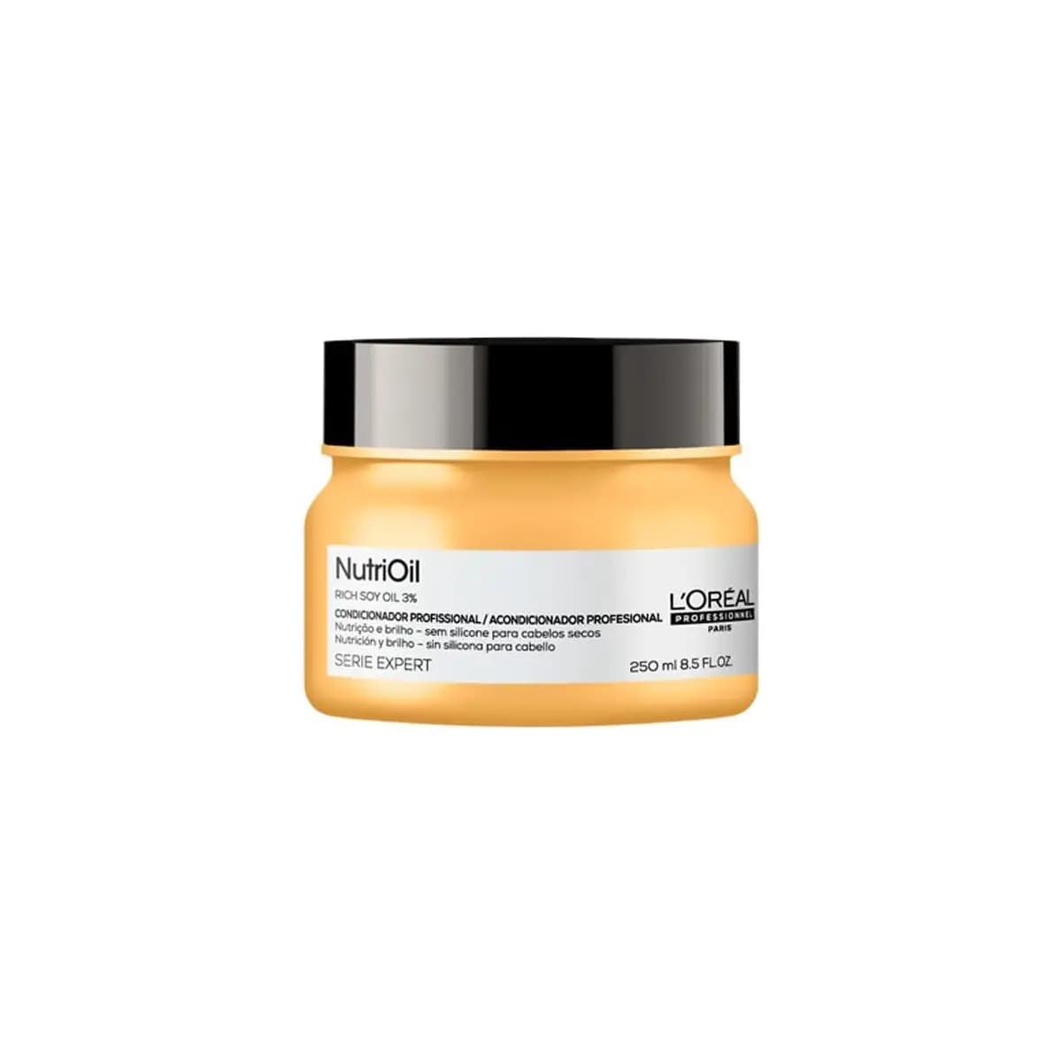 L'Oréal Professionnel Serie Expert NutriOil Máscara de Tratamento de Nutrição com Óleo de Soja para Cabelos Secos e Sem Brilho, para Força e Maciez 250g