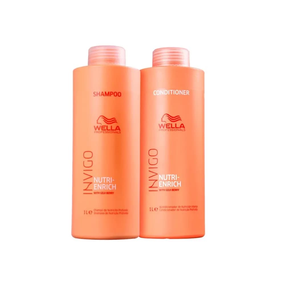 Kit Wella Professionals Invigo Nutri-Enrich Shampoo e Condicionador 1L (2 Produtos)