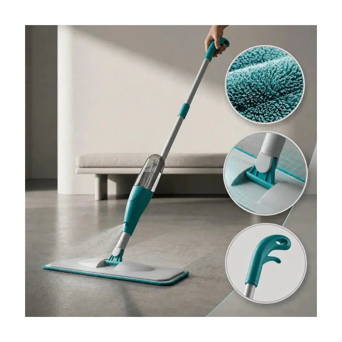 Mop Spray Com Reservatório Esfregão Vassoura Mágica