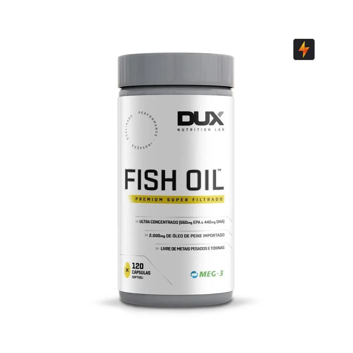 Fish Oil - Ômega Pote Com 120 Cápsulas Dux Nutrition
