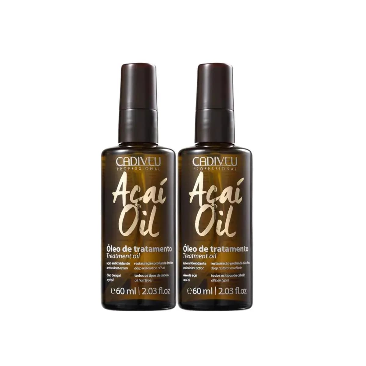Kit 2 Óleo Capilar Açaí Oil 60ml - Cadiveu Professional