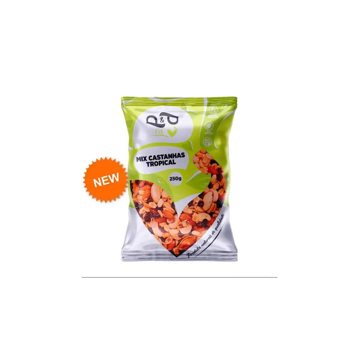Mix Castanha Tropical Nuts Saudável Nozes, Amêndoas, Castanha Para/Caju Uva Passa Amendoim Gojiberry
