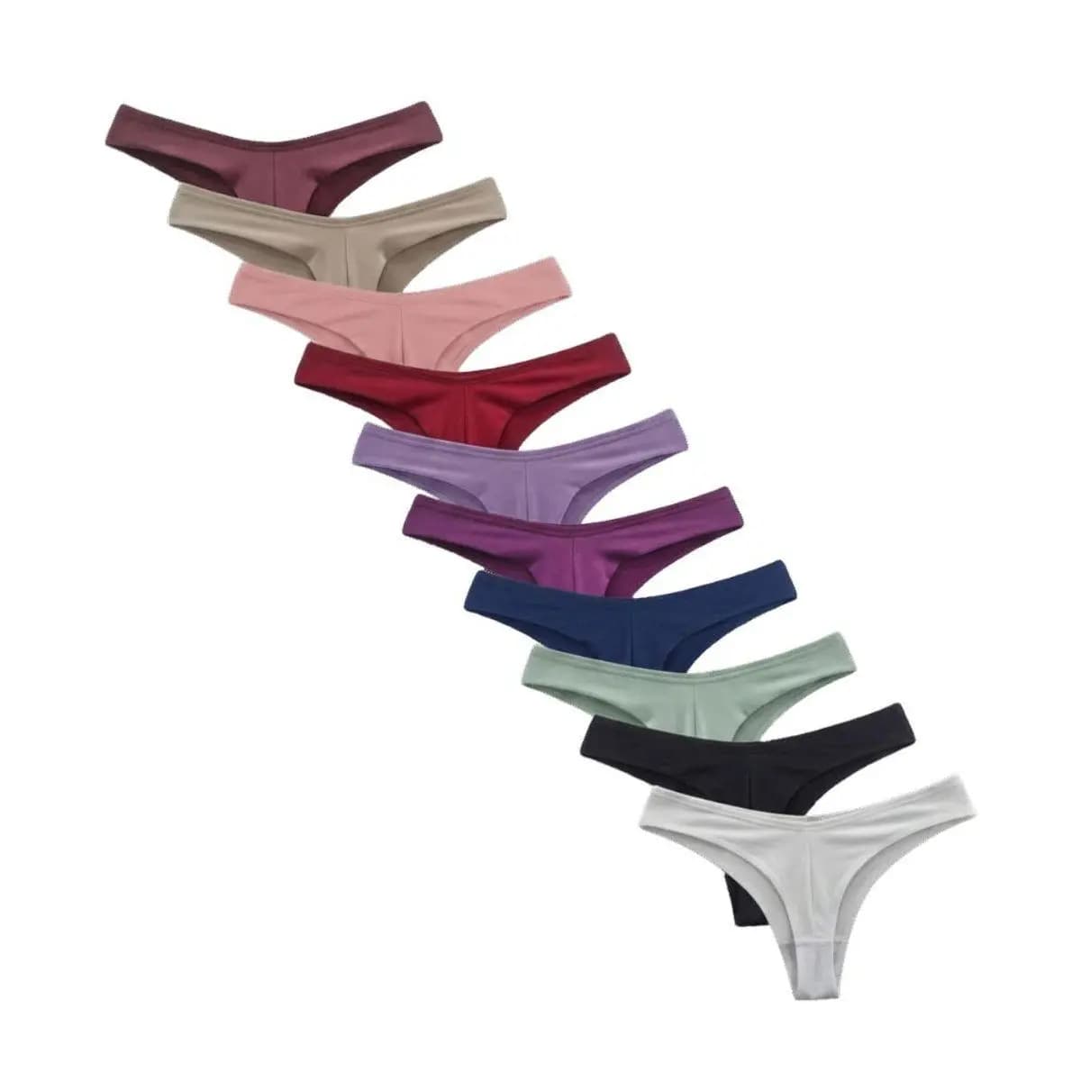 Kit Com 5 ou 10 Calcinhas Fio Duplo Conforto Levanta Bumbum Forro em Algodão