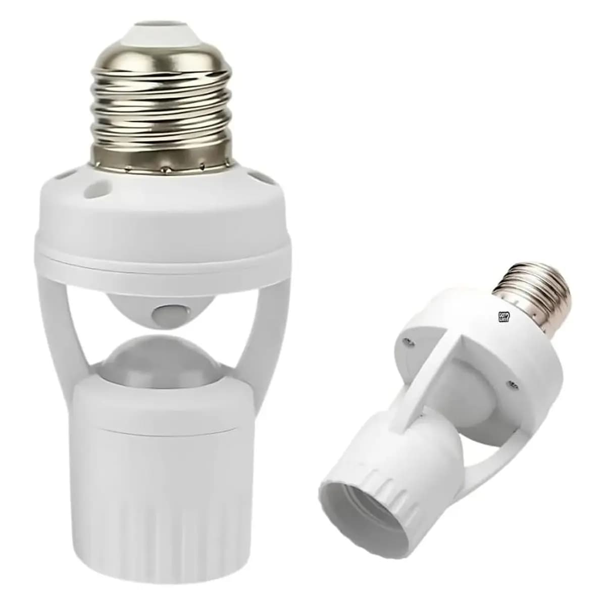 Fotocélula Soquete Sensor de Movimento para Lâmpada Soquete E27 Controle Automático de Iluminação Economia de Energia Ideal para Áreas Externas Garagem Corredores (1PCS)