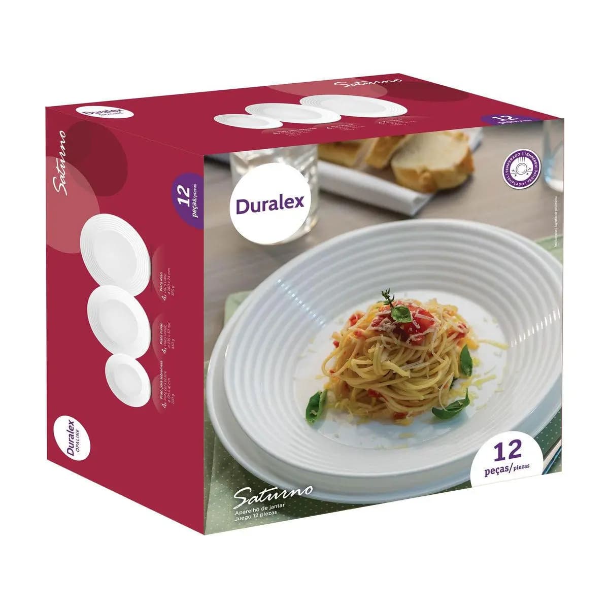 Aparelho de Jantar 12 Peças Duralex Saturno