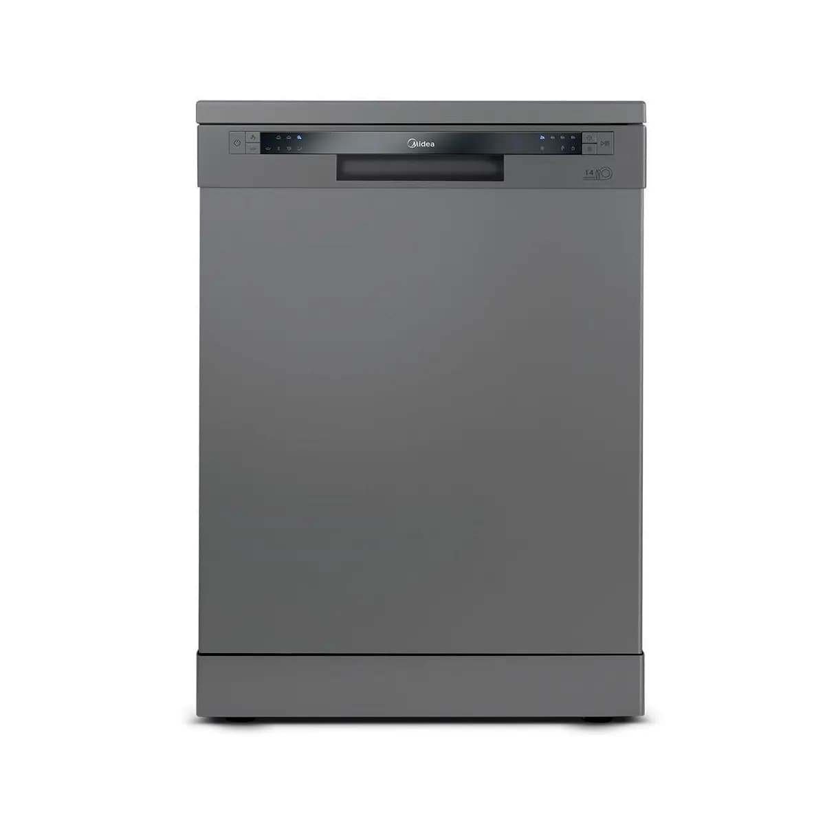 Lava-Louças Midea Cinza com 14 Serviços, 06 Programas de Lavagem e Função Adiar Início - DWA14S