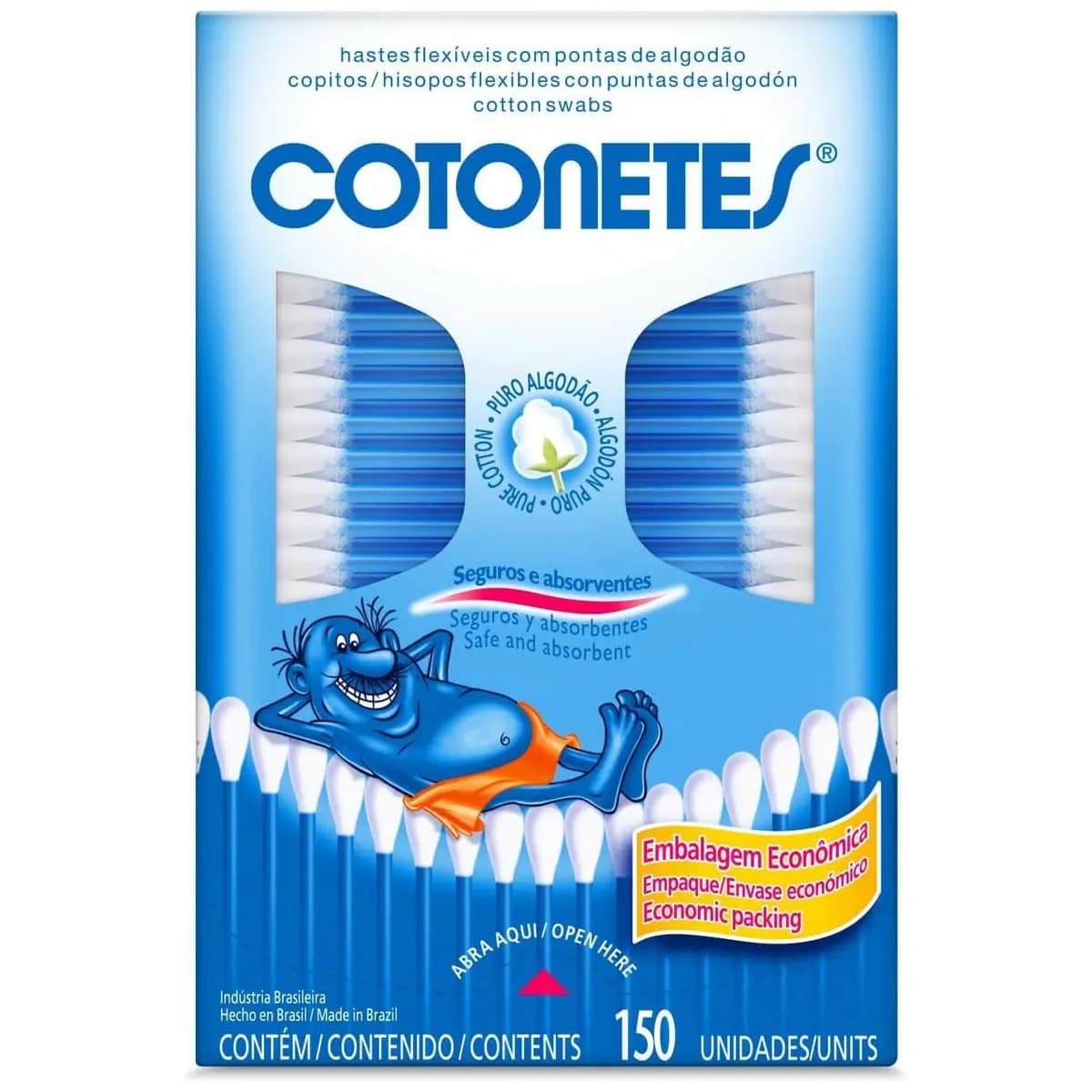 Cotonetes Hastes Flexíveis 150un