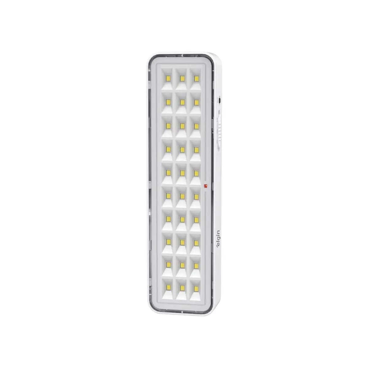 Luminária De Emergência 30 LEDS 2W Elgin Bivolt Bateria até 6 horas Luz Branca Fria