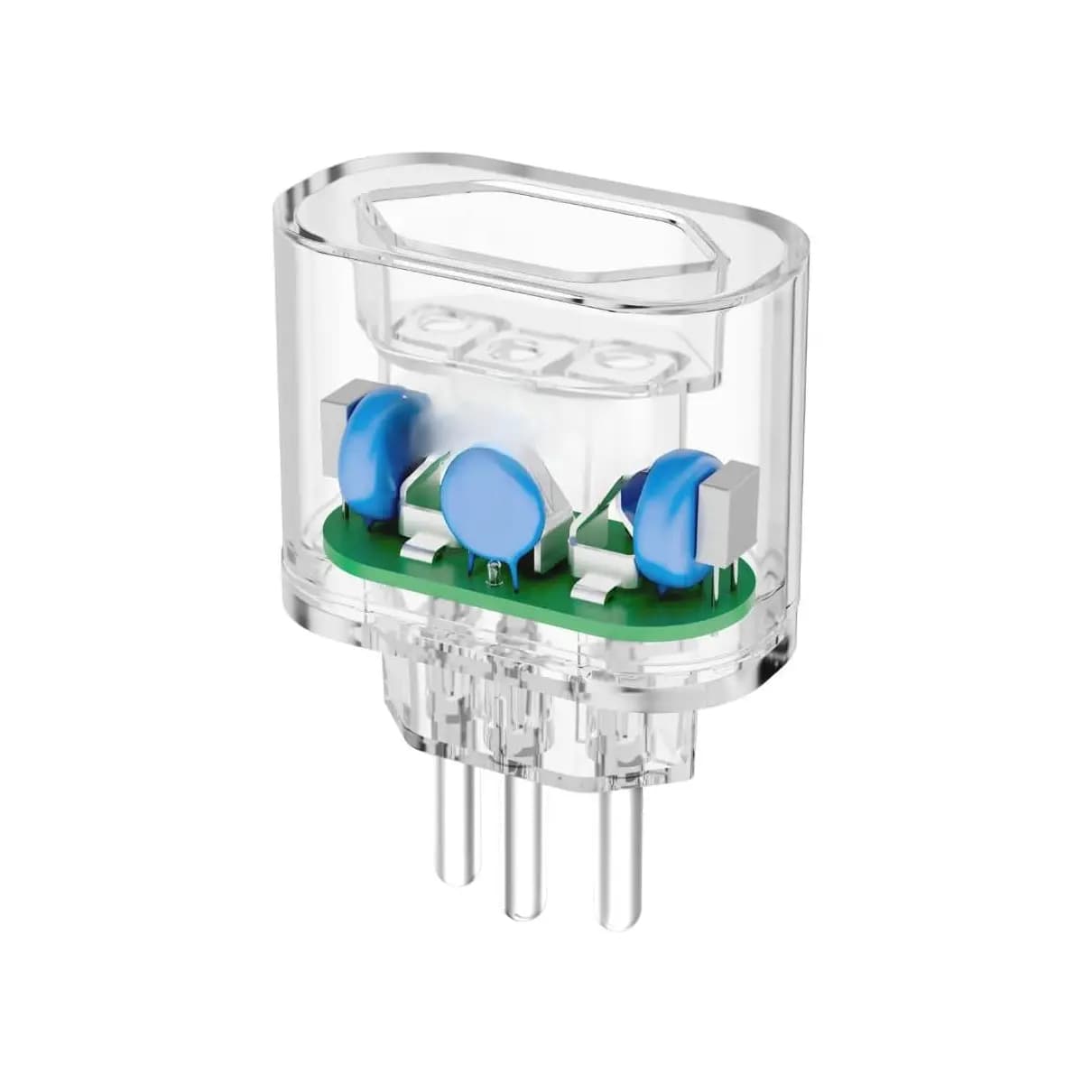 Protetor Contra Surtos Elétricos DPS Bivolt127/220V 20 Amperes Compatível PC, PS5, Xbox, Smartphone, Monitor, Impressora - Transparente (20A, 110/220 Volts)