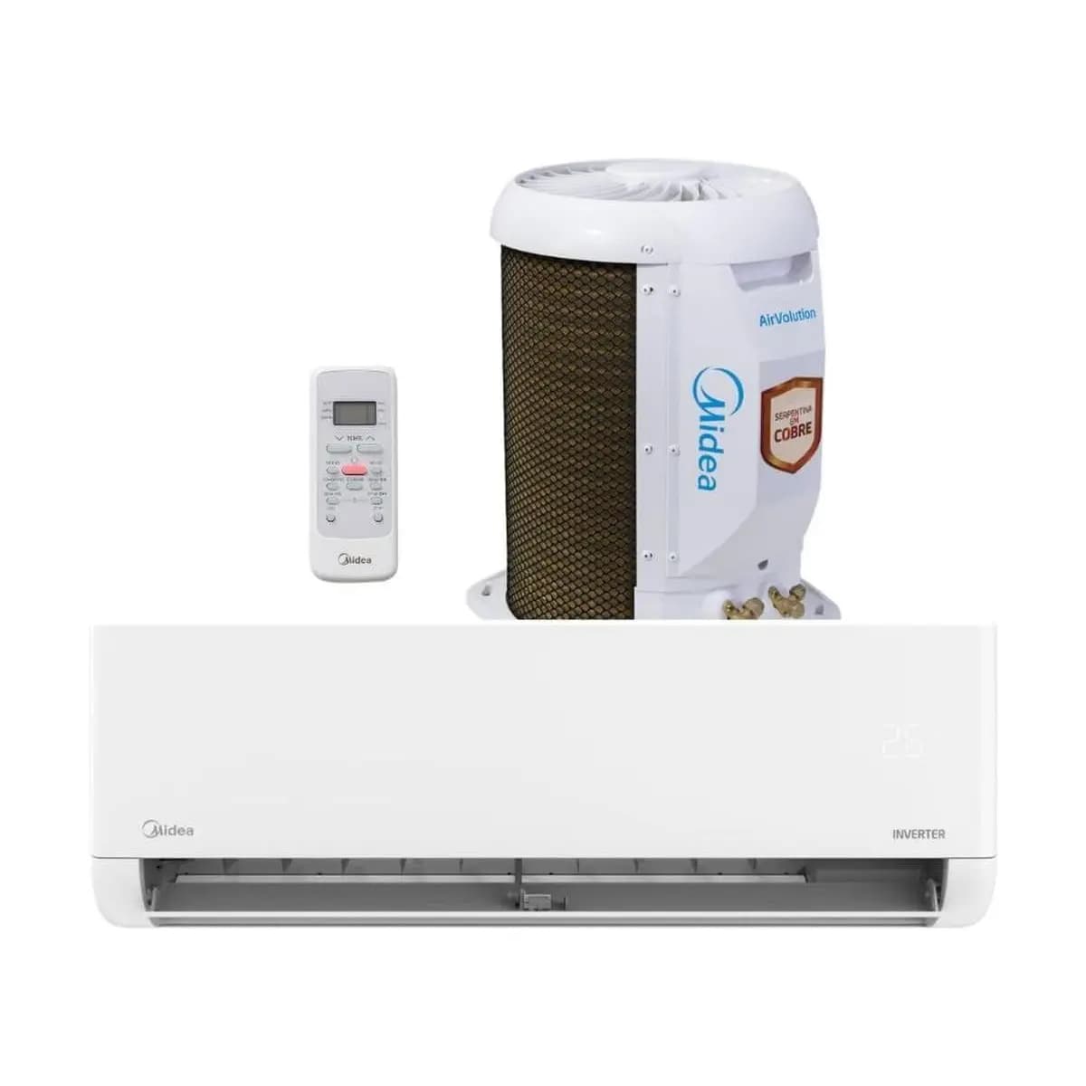 Ar Condicionado Split Midea Inverter Lite 12000 Btu R32 Frio 42ebvcb12m5 Branco 220v