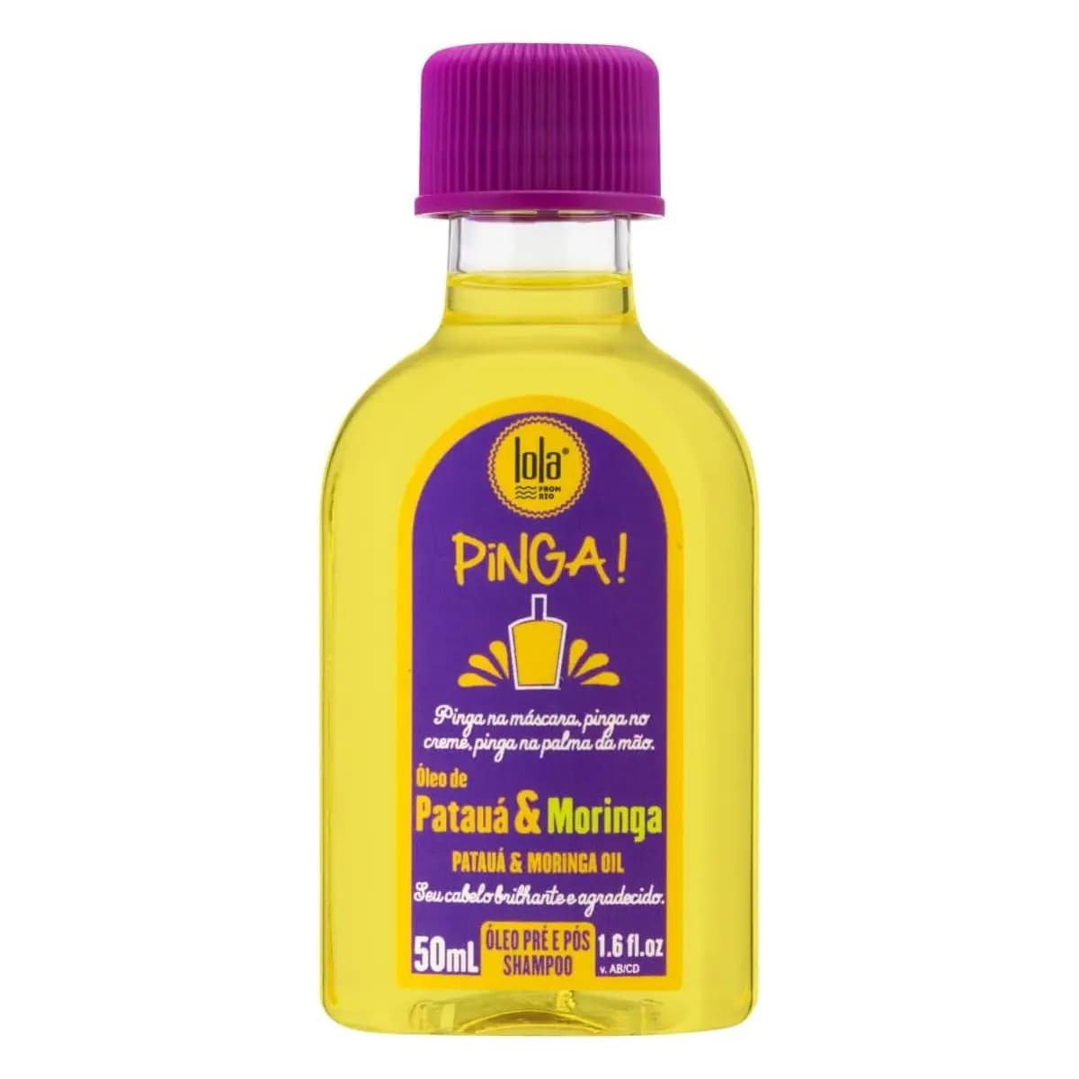 Pinga Patuá e Moringa Óleo 50ml , Lola Cosmetics