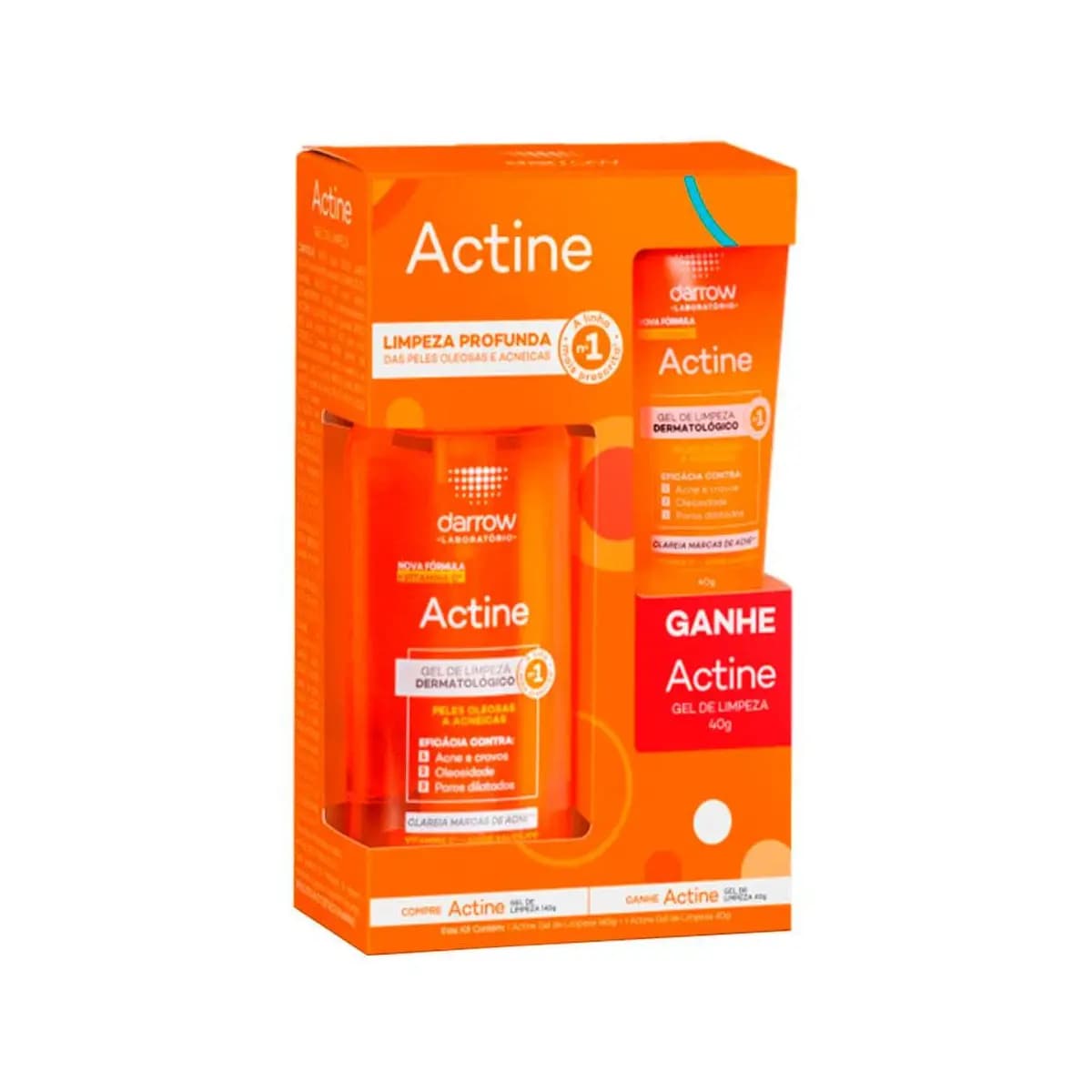 Kit Actine Darrow Gel de Limpeza 140g e Ganhe Gel de Limpeza 40g