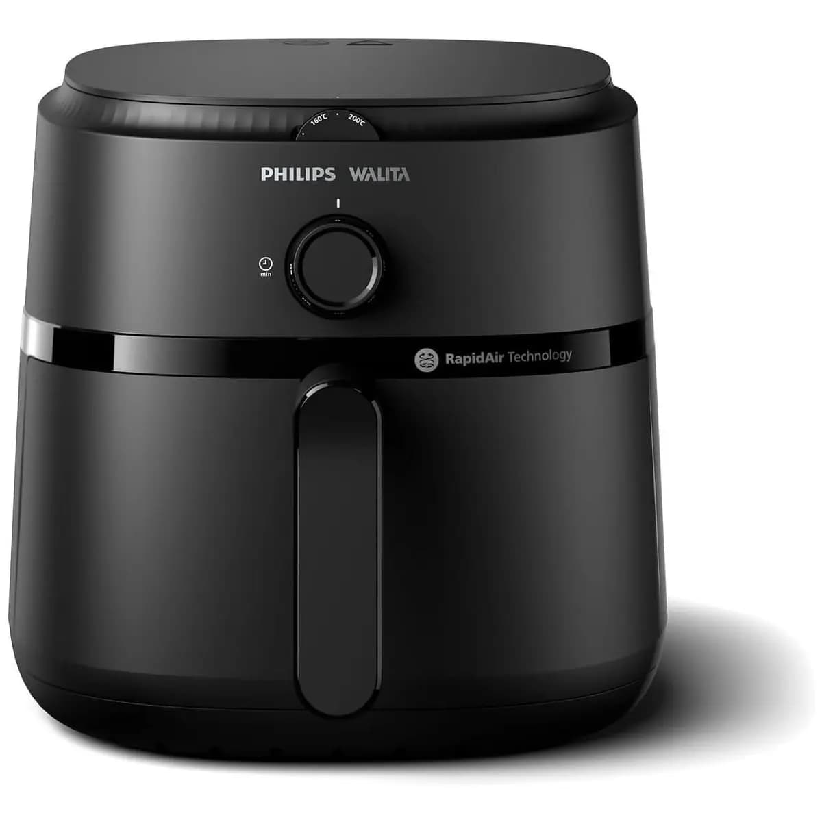 Philips Walita Fritadeira Airfryer Série 1000 XL - 6,2 litros, Tecnologia RapidAir, 12 Modos de Preparo, Até 90% Menos Óleo, 2 anos de garantia, Controle Analógico, Preta, 220v (NA130/09)