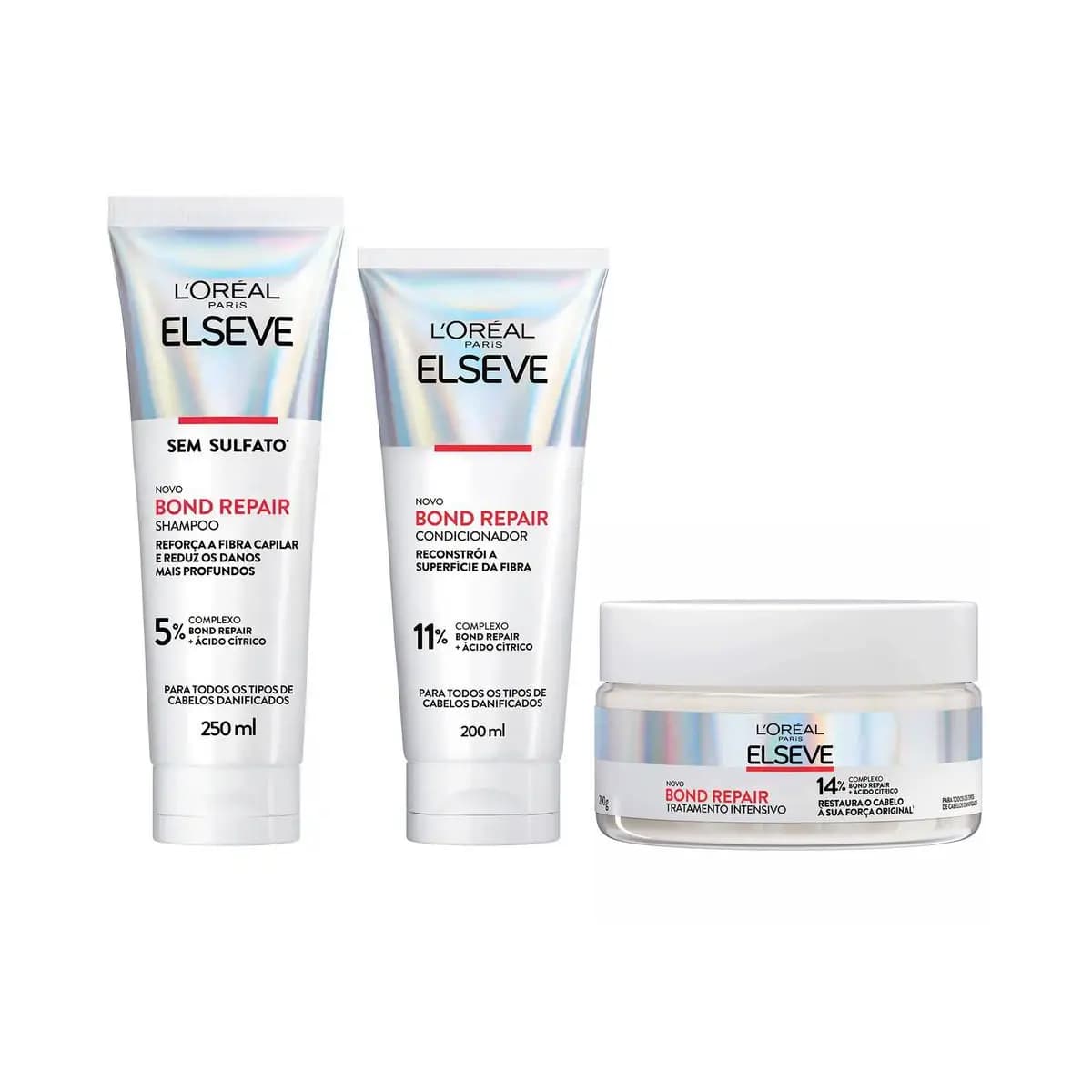 KIT ELSEVE SH + COND + MÁSC BOND REPAIR CABELOS DANIFICADOS