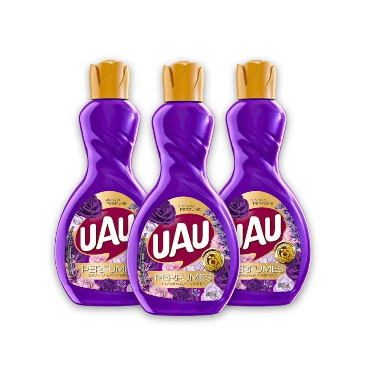 Kit 3un Limpador 500ml UAU Lavanda E Conforto