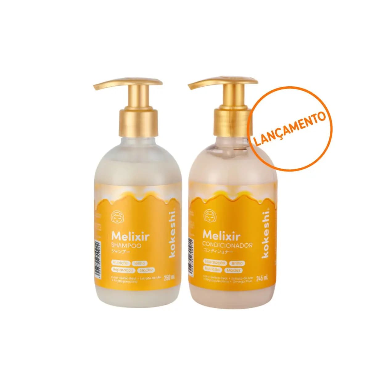 Kit Shampoo + Condicionador Melixir Kokeshi