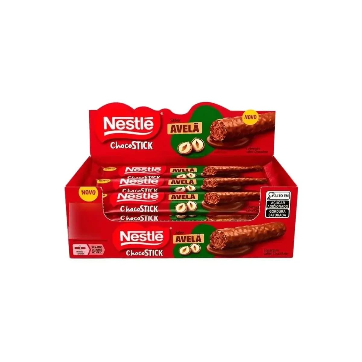Chocolate Baton Choco Stick Avelã Nestlé Com 12 Unidades De 26g