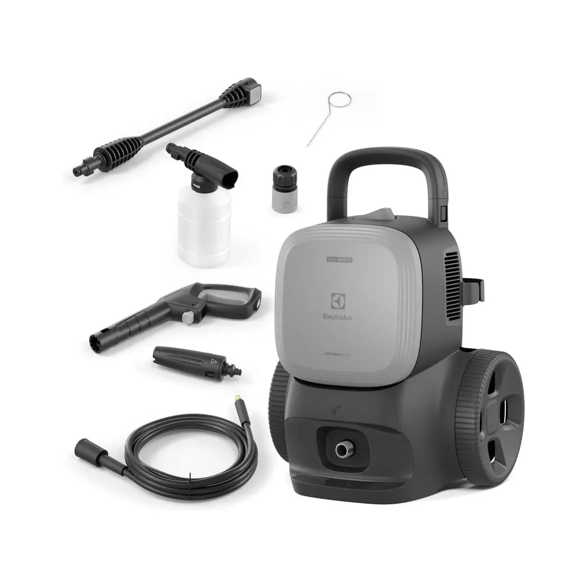 Electrolux Lavadora de Alta Pressão Lava Jato Lava Car 1850PSI de pressão de àgua e Potencia 1500W de motor com Aplicador de Detergente PowerWash EWS1850 220v Cinza