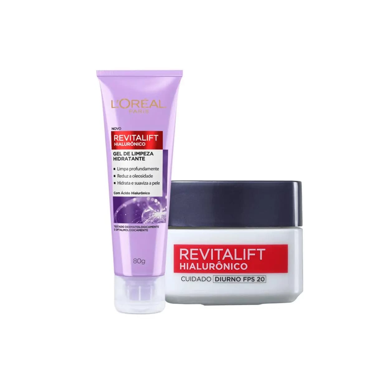 Kit L'Oréal Paris Revitalift Gel De Limpeza e Anti-Idade FPS 20 (2 Produtos)
