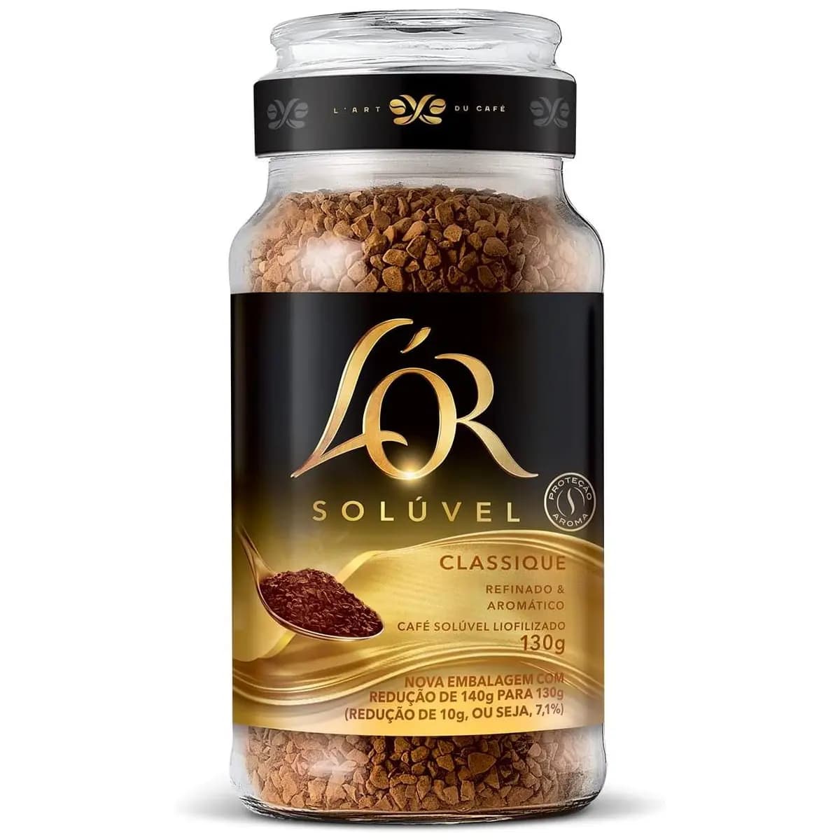 L'OR, Café Solúvel Classique Pote de Vidro 130g