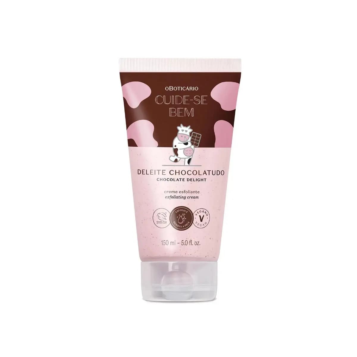 Boticário Creme Esfoliante Corporal Cuide-Se Bem Deleite Chocolatudo 150Ml