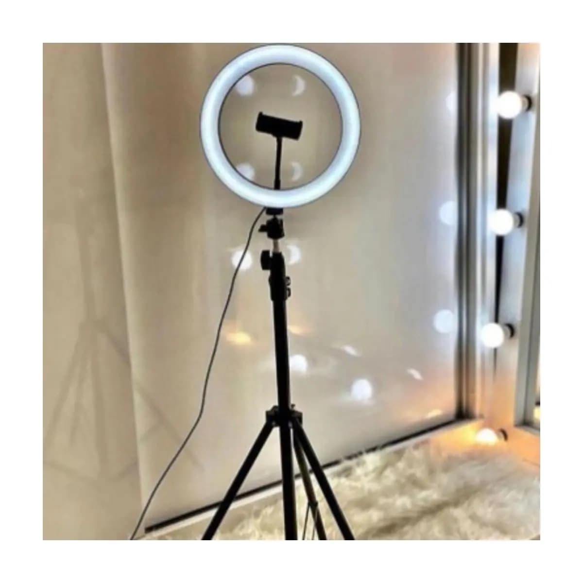 Ring Light Iluminador 10 Polegadas Com Tripé De 2.10 Metro MarisaStore