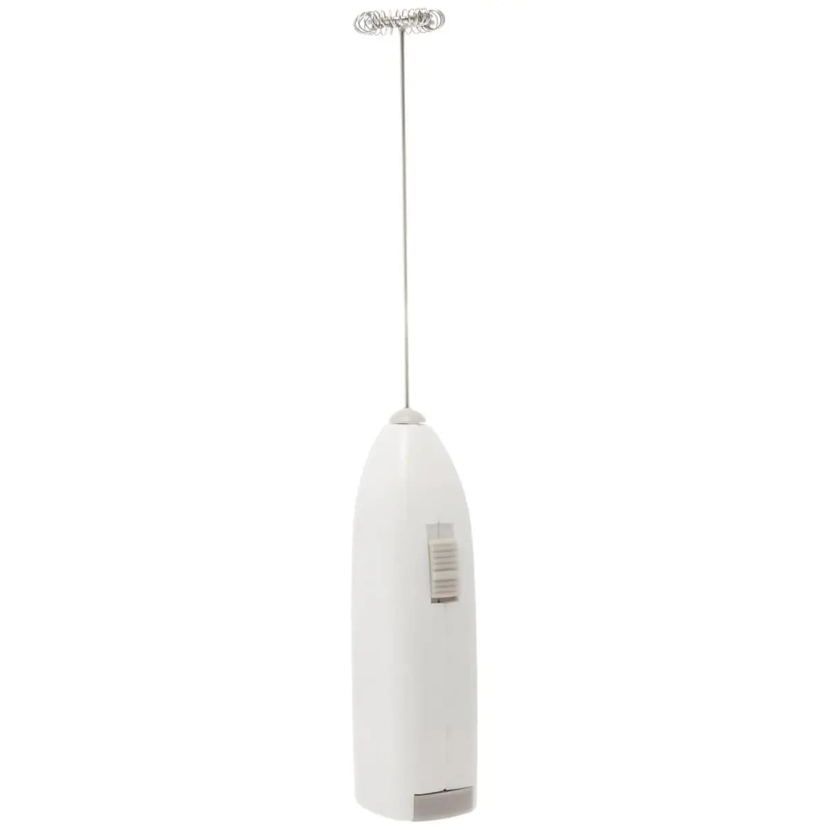 LYOR - Mini Mixer Misturador Elétrico para Bebidas - Inox e Plástico Branco - Eficiente e Compacto para Batidas e Misturas Rápidas