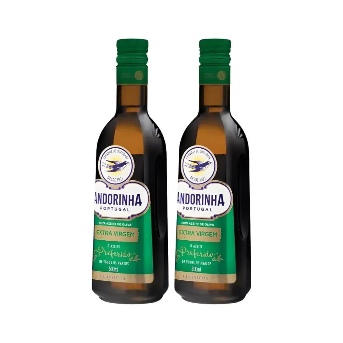 Kit Azeite De Oliva Extra Virgem Andorinha Vidro 500ml - 2 unidades