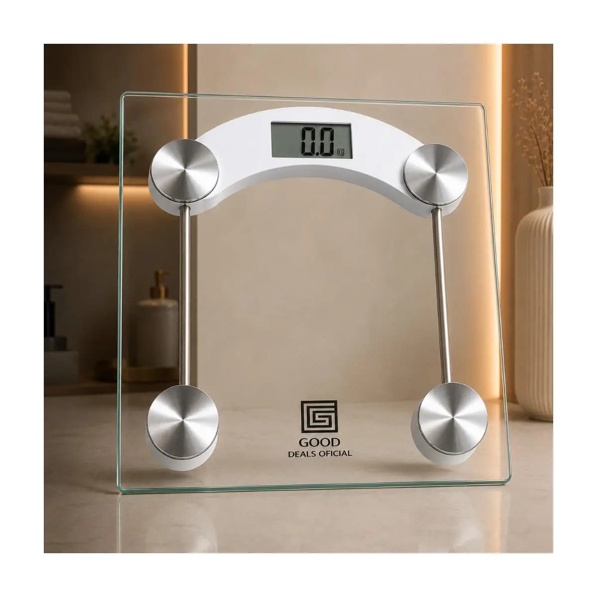Balança Digital De Vidro até 180Kg Portátil Corporal
