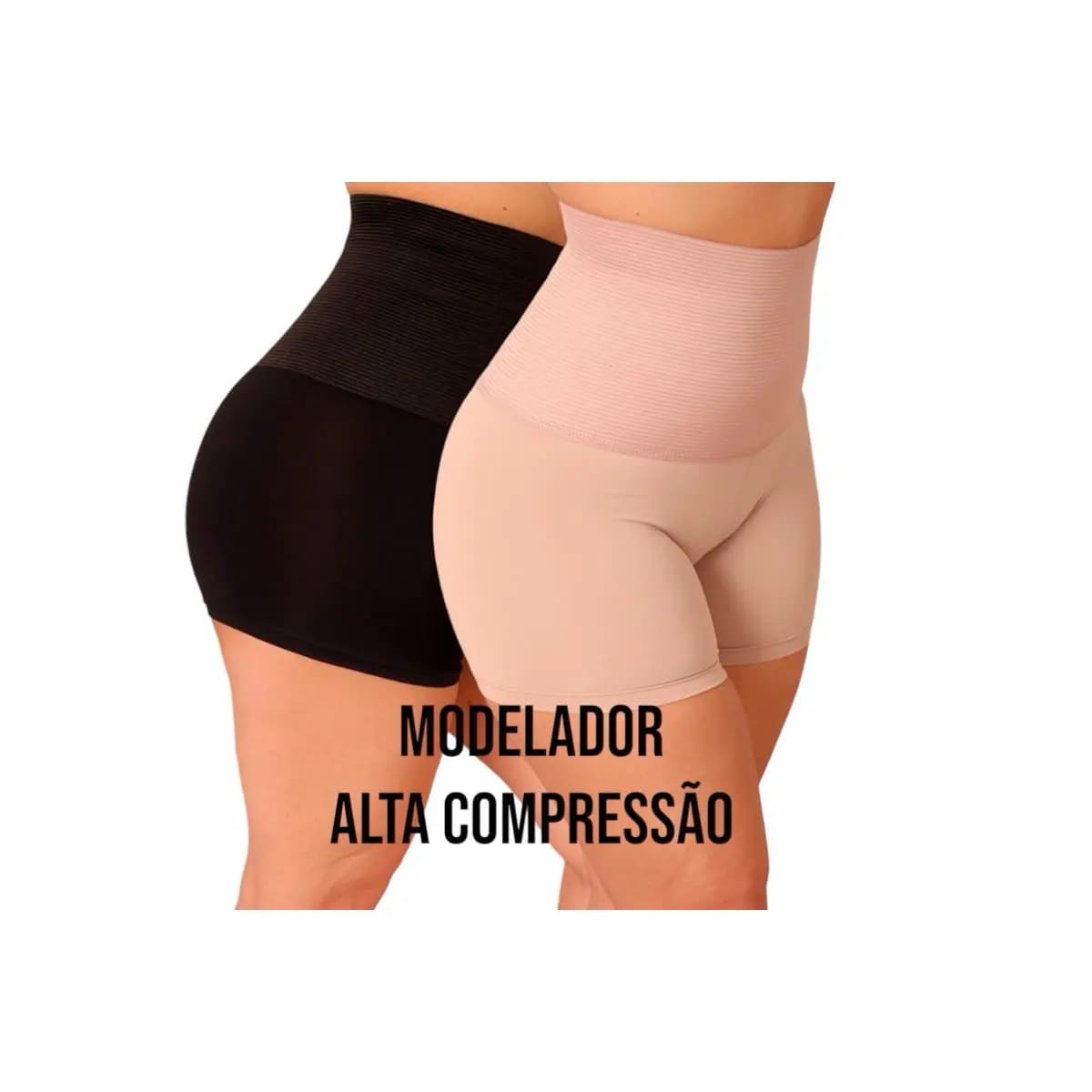 Bermuda Modeladora Anágua Cinta Short Feminino Modelador Alta Compressão Reduz Medidas pos parto