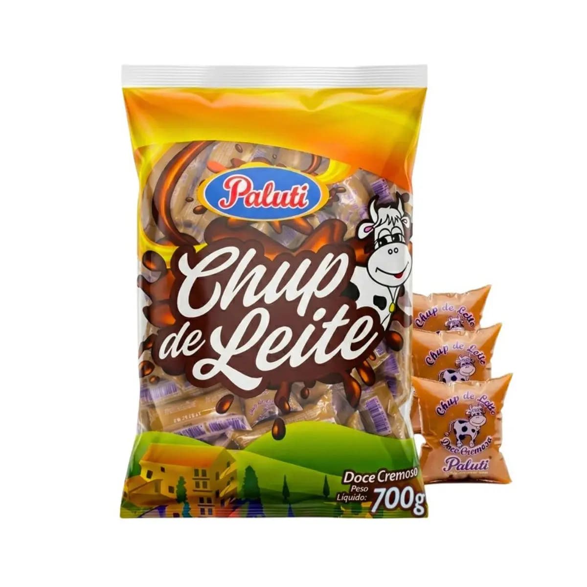 Chup Chup Doce De Leite C/50 Unidades 700g Paluti