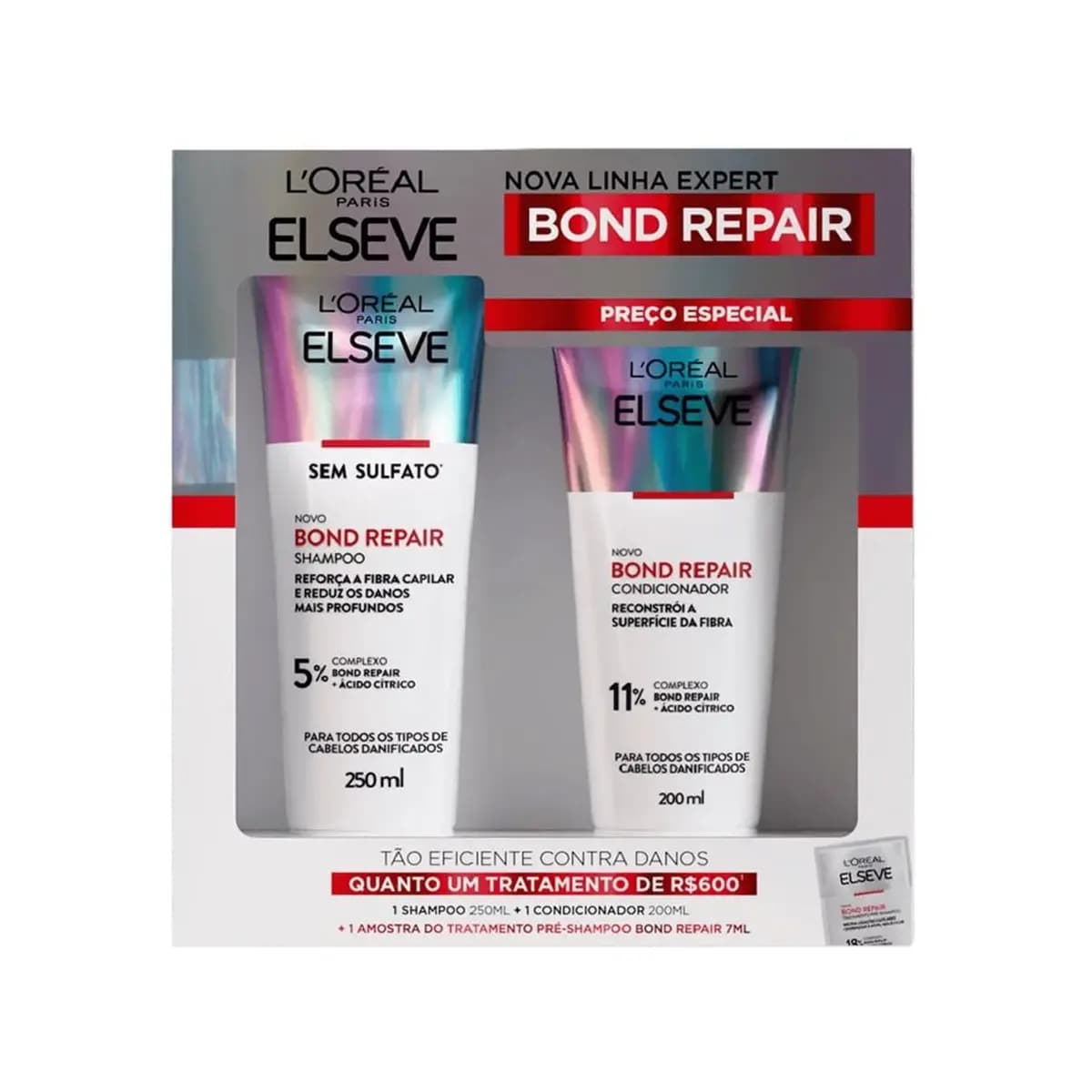 KIT SHAMPOO + CONDICIONADOR ELSEVE BOND REPAIR PROMO