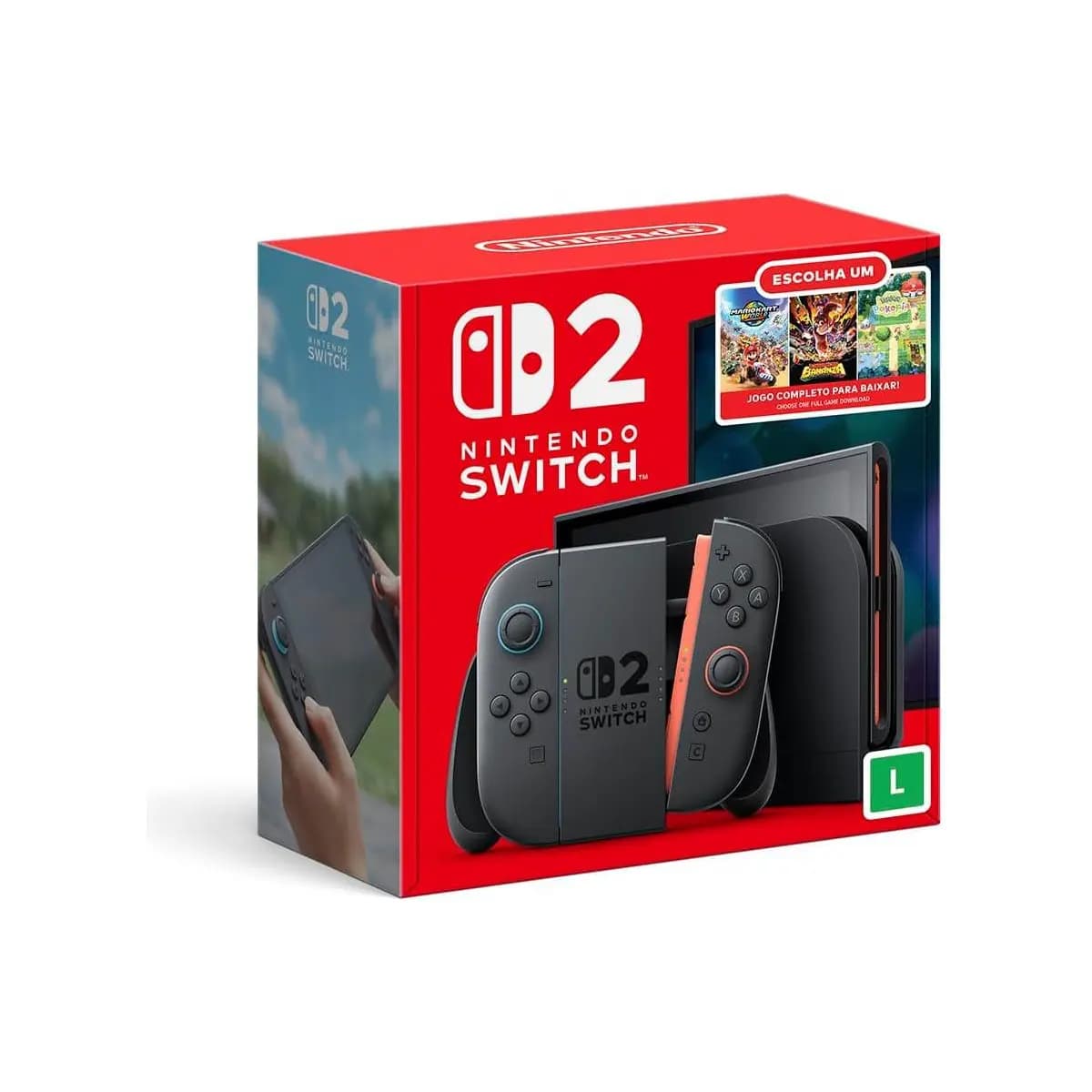 Bundle Nintendo Switch 2: Escolha Seu Jogo - Modelo Nacional de Tomada