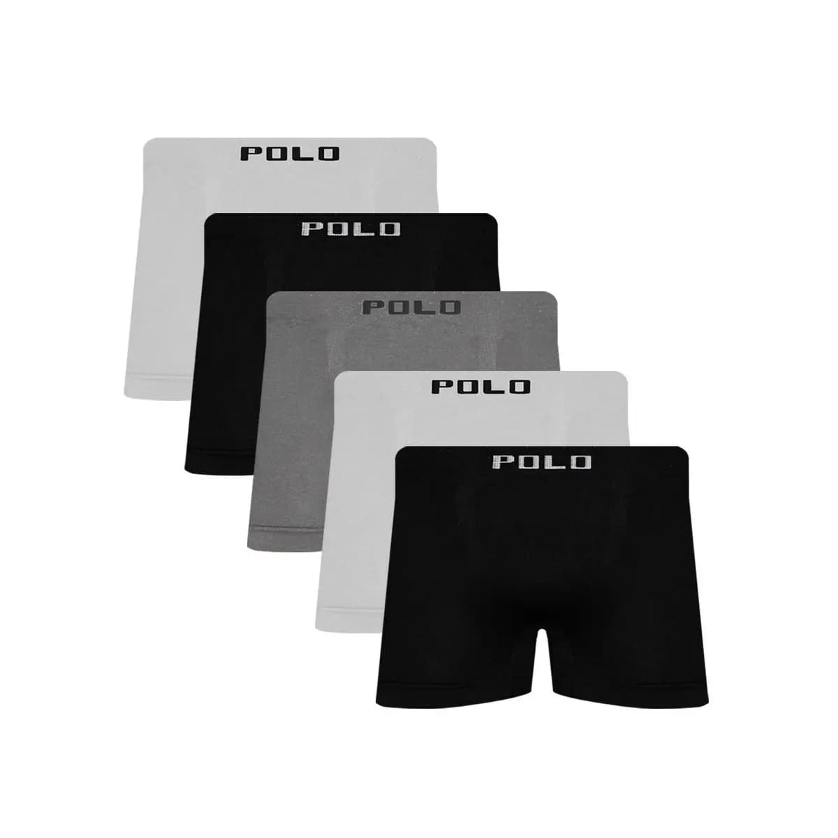 Kit 5 Cuecas Polo Star Boxer Microfibra Confortável Adulto Sortido