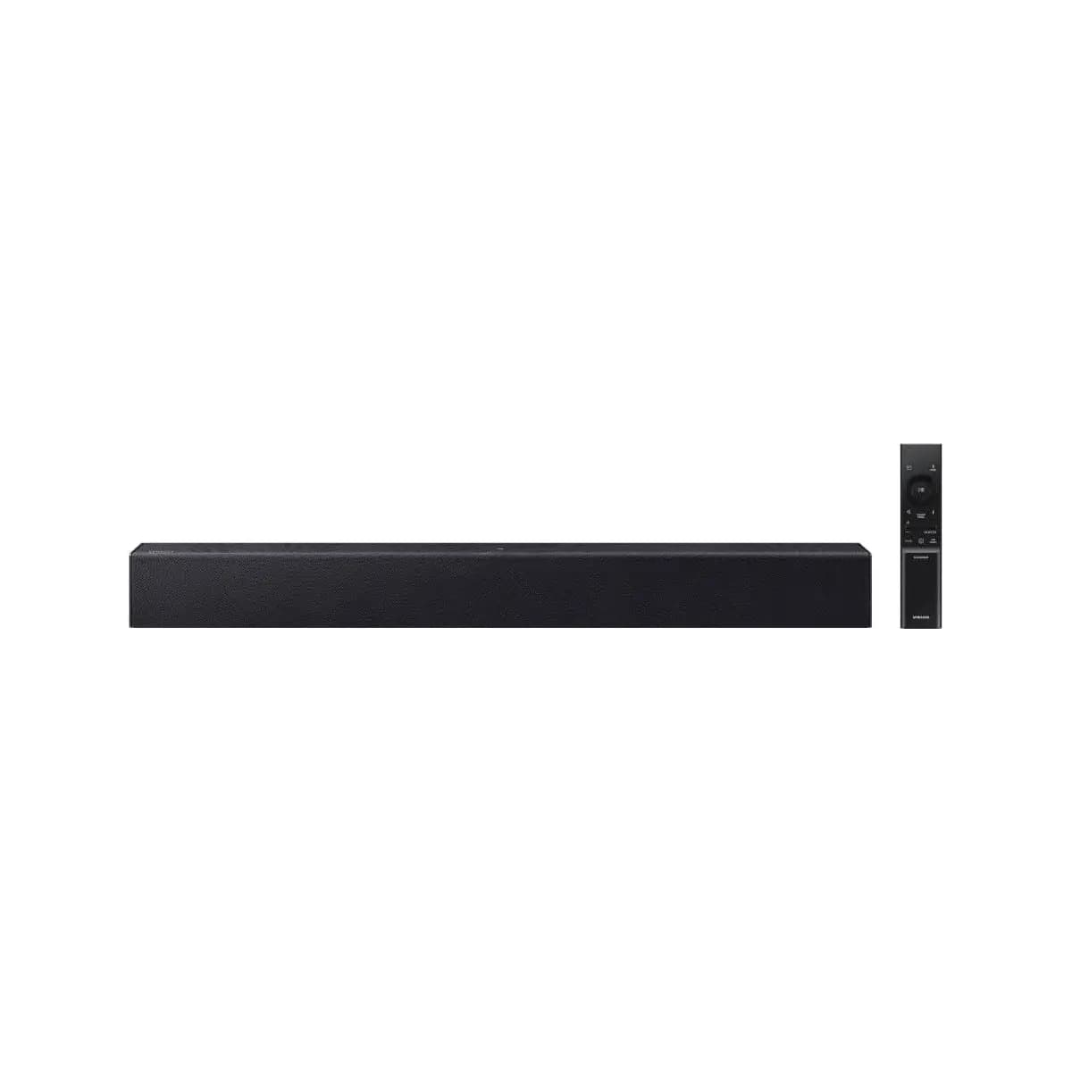 Soundbar Samsung HW-B400F, com 2.0 canais, Bluetooth, Subwoofer integrado e HDMI ARC