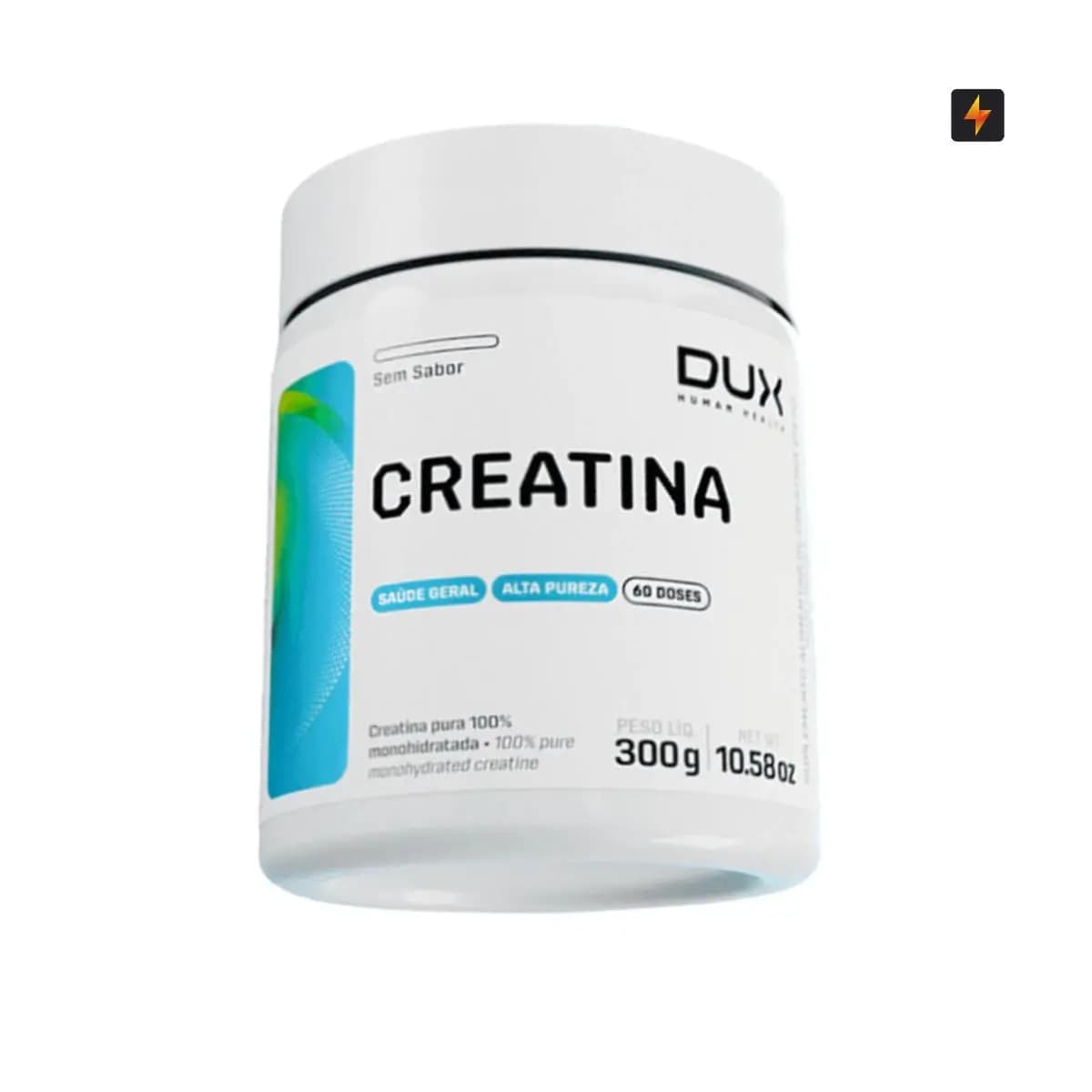 Creatina Monohidratada 300g Dux Human Health 100% Pura