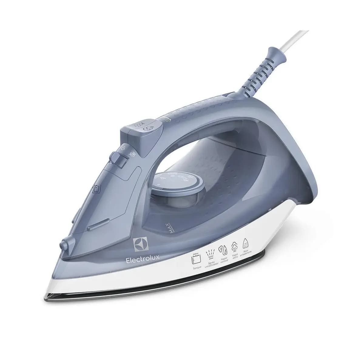 Ferro de Passar Roupa a Vapor e a Seco Electrolux Efficient com Vapor Vertical (ESI10)
