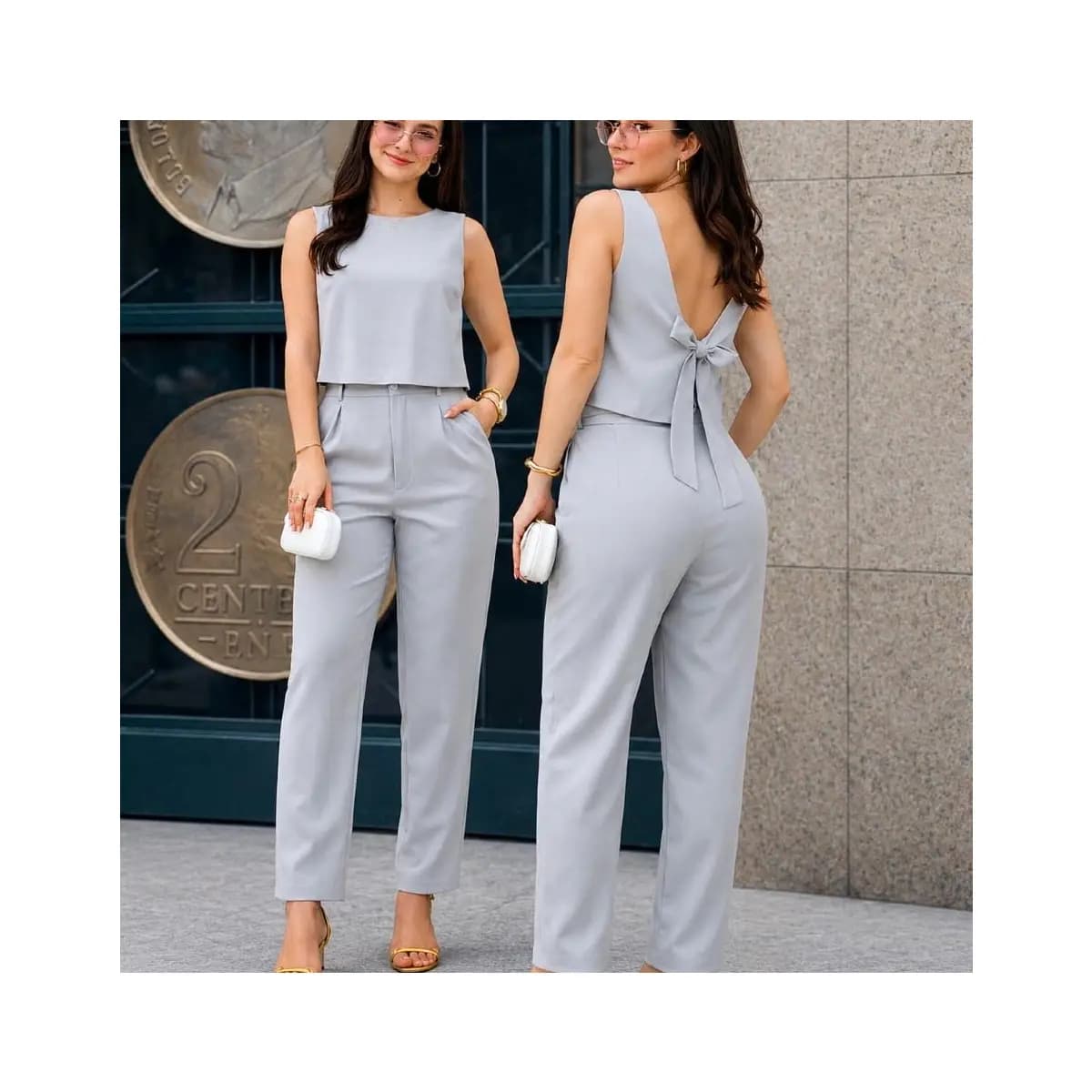 Conjunto Feminino Alfaiataria social. TECIDO PREMIUM