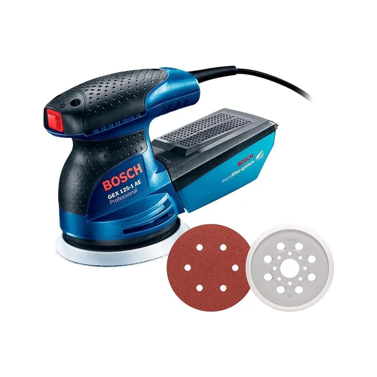 Bosch Lixadeira Roto Orbital GEX 125-1 AE 250W 127V com 1 Coletor de pó