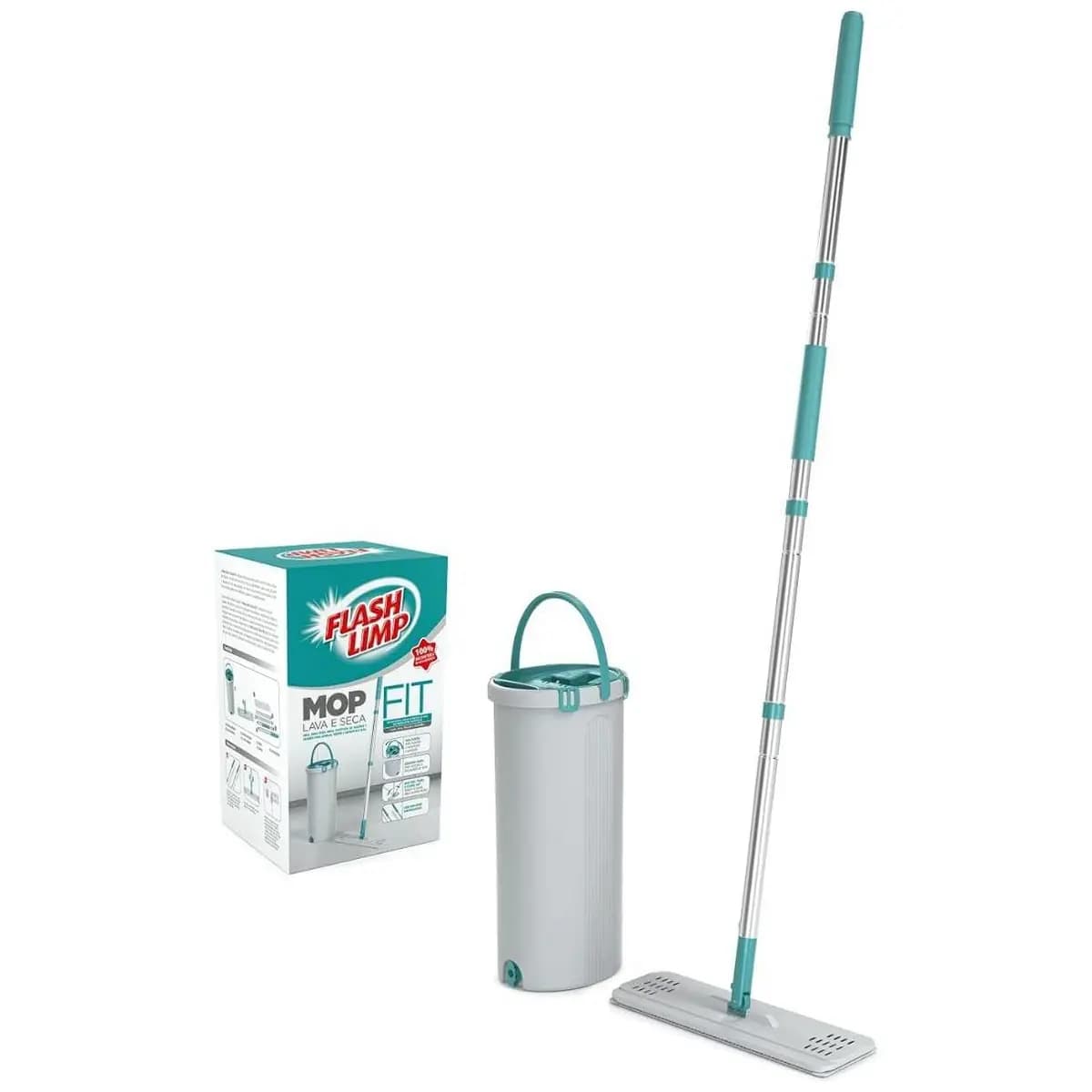 Flash Limp, MOP6088 FIT - Mop Lava e Seca, Verde - PP