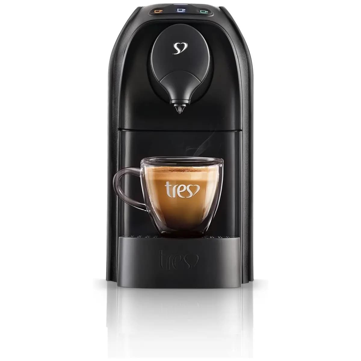 3 Corações TRES Cafeteira Espresso e Multibebida Passione Preta - 127V