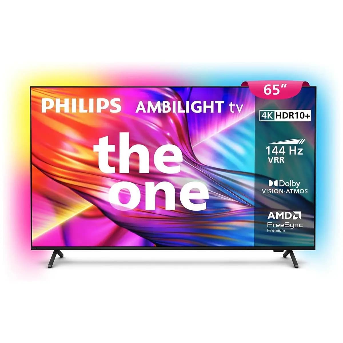 PHILIPS, Smart TV, Ambilight THE ONE 65" 4K 144 Hz, Titan OS, 65PUG8929/78, P5, DTS Play-Fi, Freesync, Dolby Vision e Atmos, 40 WRMS