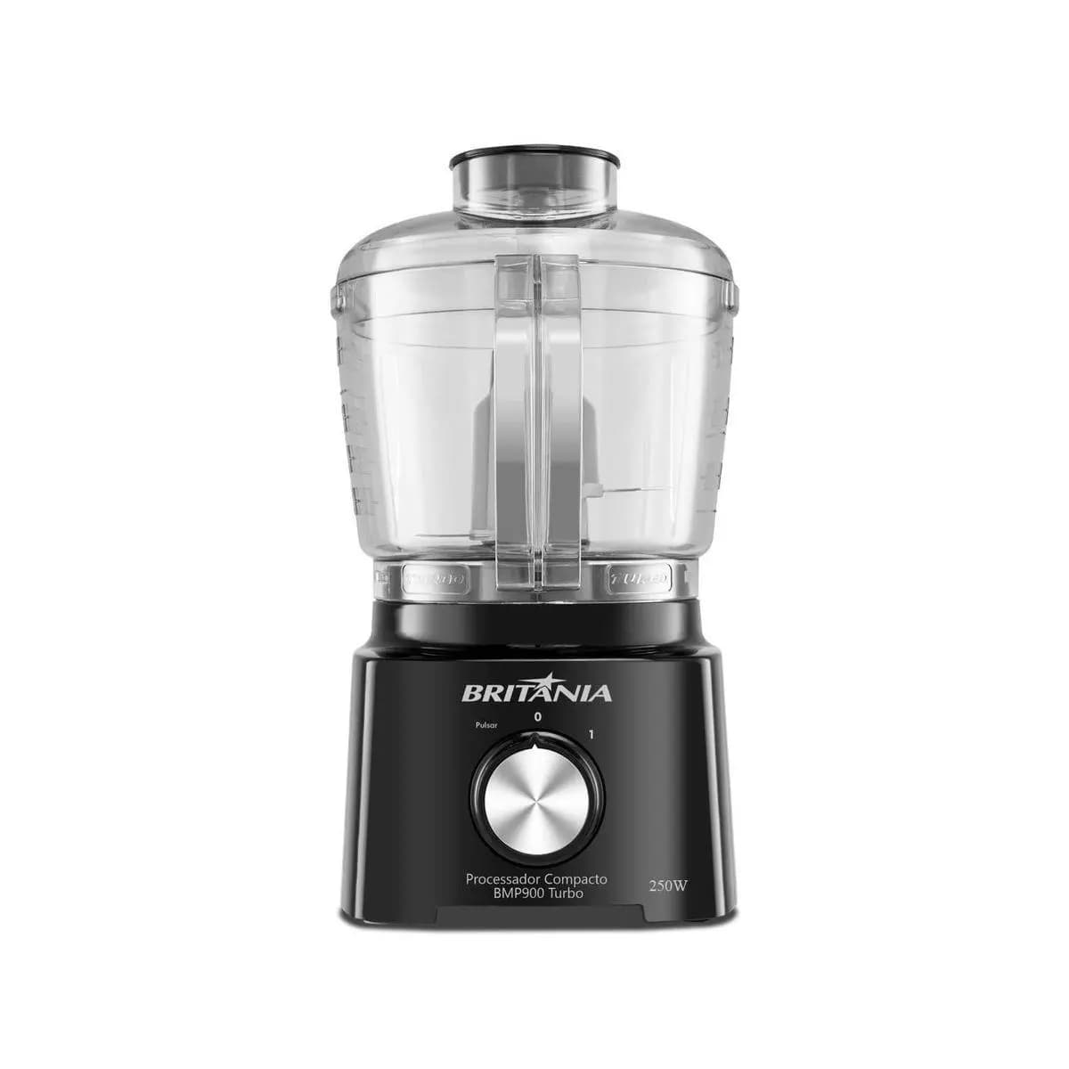 Processador Compacto Britânia 300W Turbo Preto BMP900P